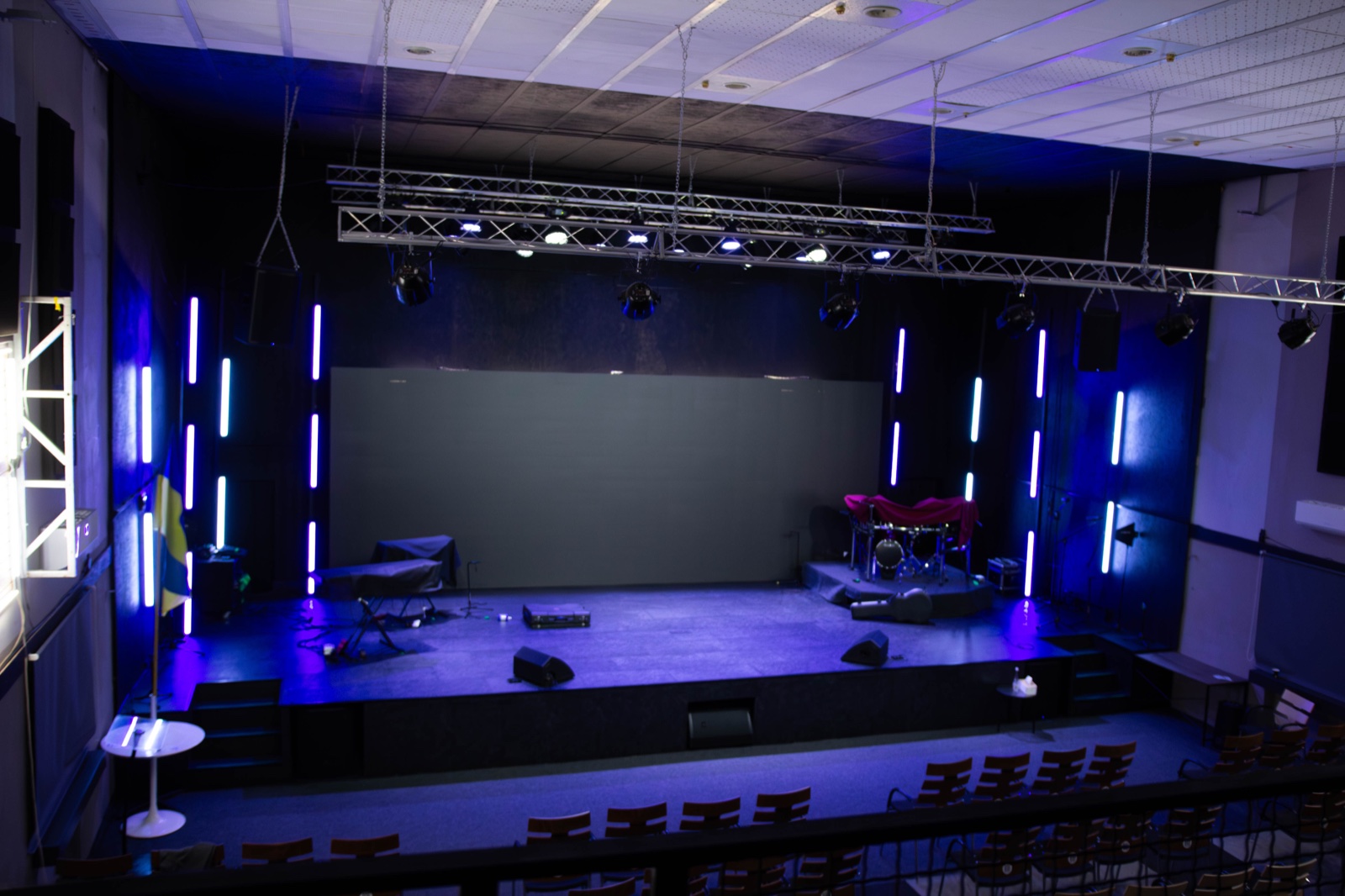 Victory Church Mykolaiv stage with the LED screen switched off